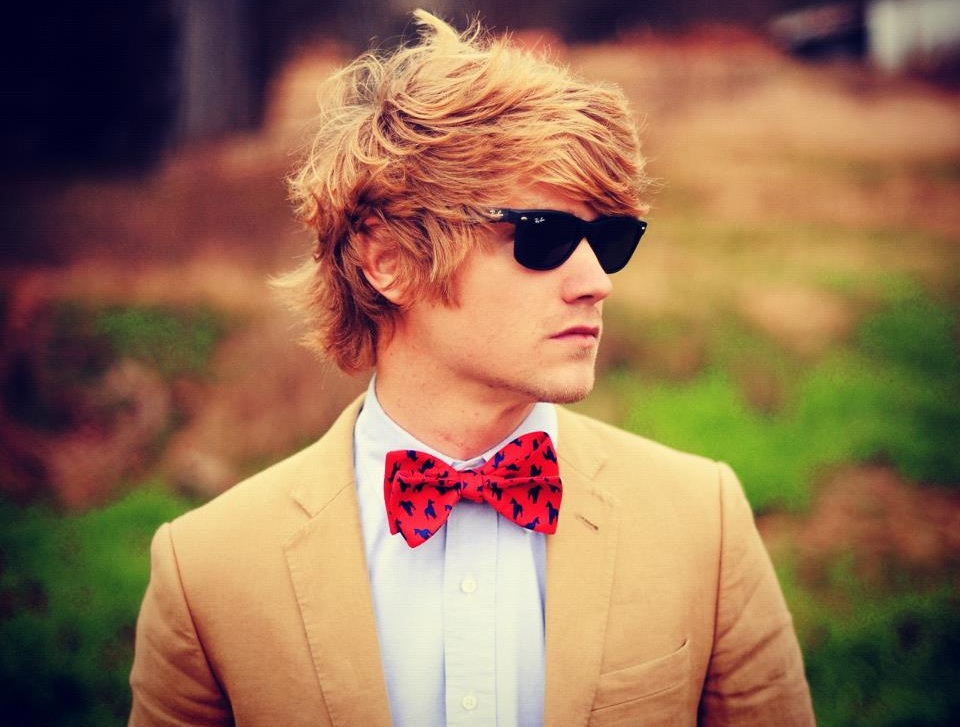 Shades and a red bow tie